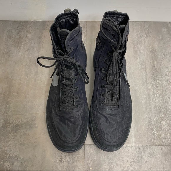 Nike Air Force 1‎ High Shell Sneakers in Black Graphite 7.5 - Picture 3 of 8